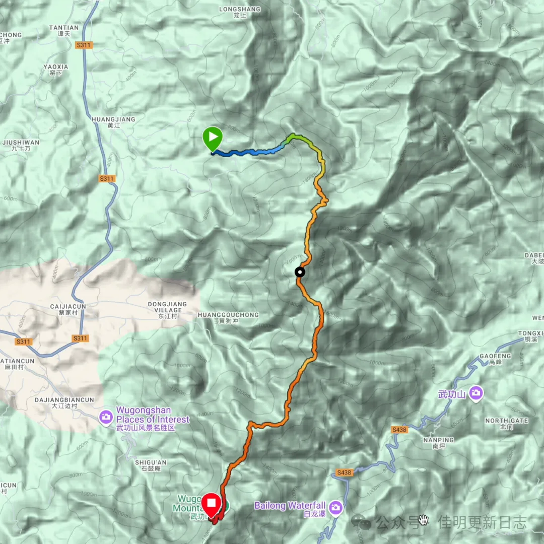 Wugong Mountain hiking route