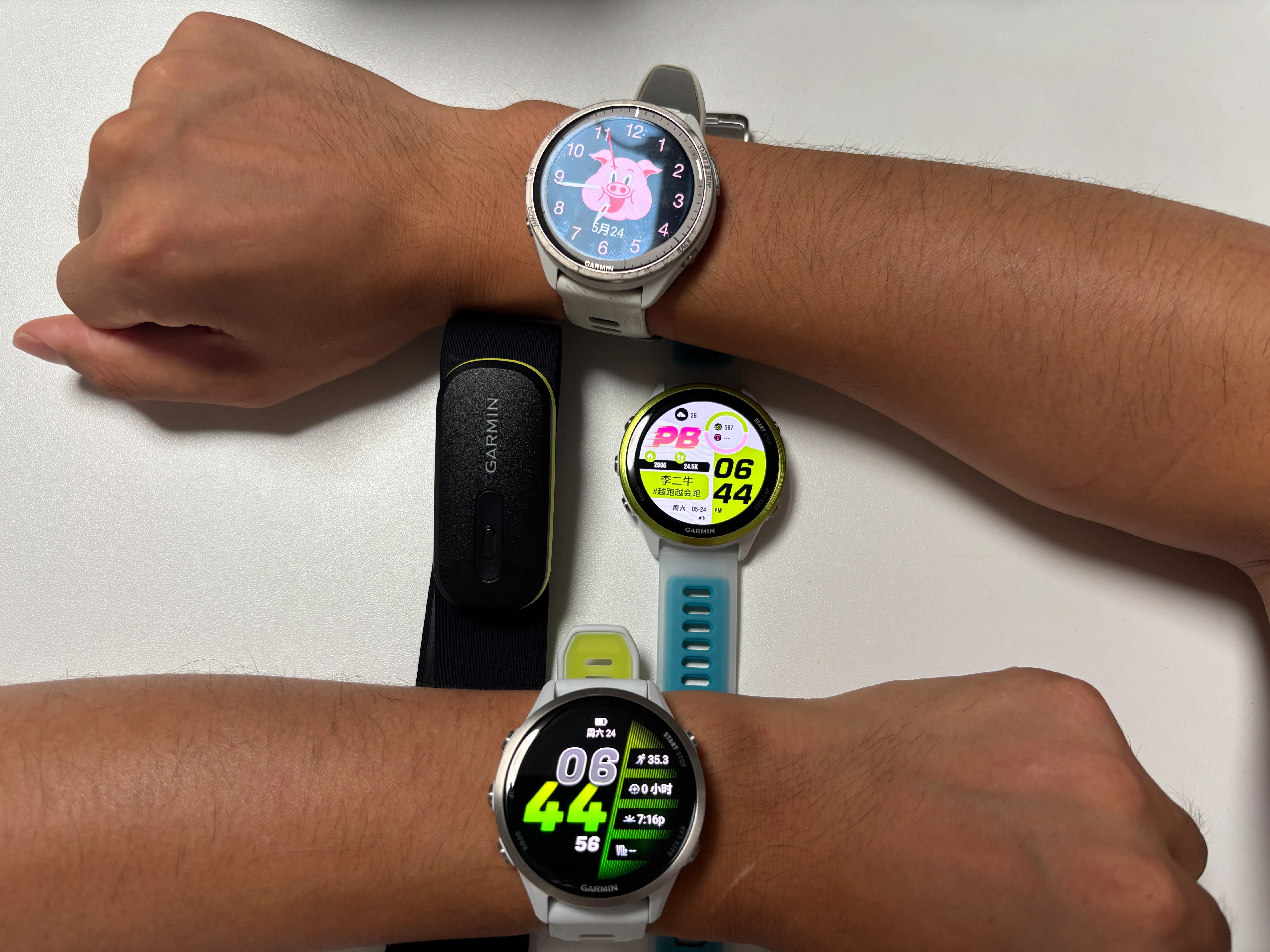 Family photo of recently used devices